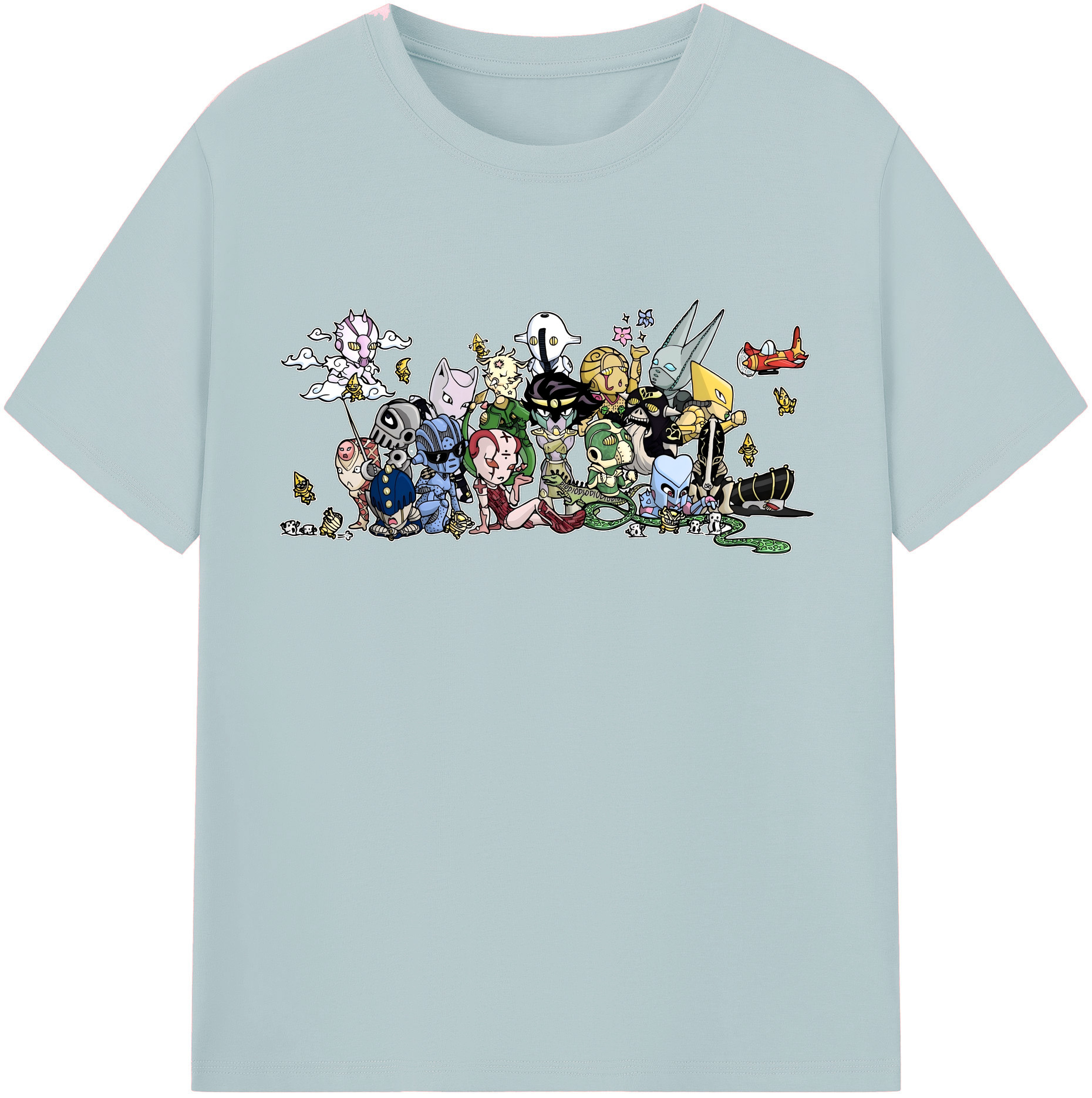 （画像用） ジョジョの奇妙な冒険 JoJo's Bizarre Adventure 綿100％半袖Tシャツ（フロントプリント）